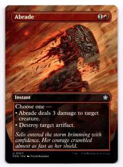 Abrade (Borderless) -FDN- 327 Normal NM - Magic: The Gathering - Image 1