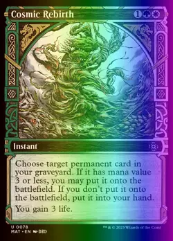 MTG Cosmic Rebirth (78/230) March of the Machine The Aftermath NM FOIL - Image 1