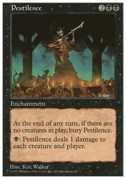 MTG Magic the Gathering Pestilence (186/460) Fifth Edition LP - Image 1