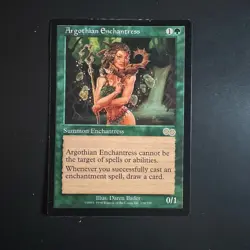 Magic The Gathering MTG Argothian Enchantres Urza's Saga Lightly Played LP - Image 1
