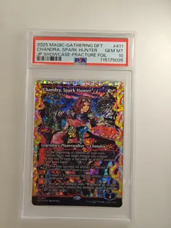 Chandra, Spark Hunter (Showcase) Aetherdrift Fracture Foil PSA 10 - Image 1