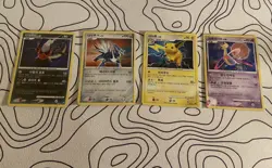 Pokemon Card Lot Korean Raichu, Dialga, Darkrai 2010 Heavy Play - Image 1
