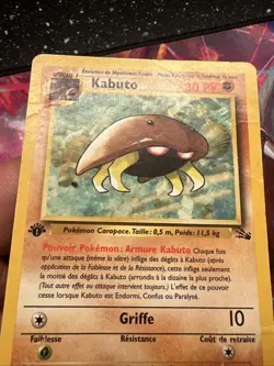 Carte pokemon wizard fossile edition 1 ed1 francais vf fr Kabuto 50/62 - Image 3