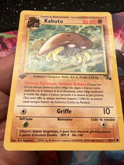 Carte pokemon wizard fossile edition 1 ed1 francais vf fr Kabuto 50/62 - Image 4