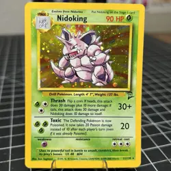 1999 Pokemon Base Set Nidoking Holo 11/102 - Unlimited WotC Vintage HP - Image 1
