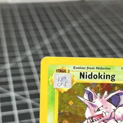 1999 Pokemon Base Set Nidoking Holo 11/102 - Unlimited WotC Vintage HP - Image 2