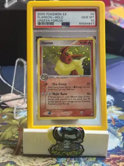 Pokemon Flareon EX Unseen Forces Holo Rare #5 PSA 10 Gem Mint - Image 1