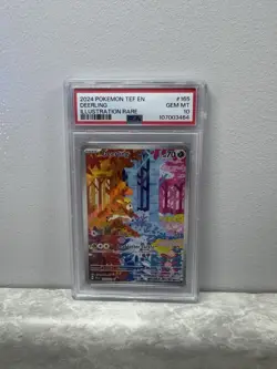 2024 POKEMON TEF EN-TEMPORAL FORCES ILLUSTRATION RARE #165 DEERLING PSA 10 - Image 1