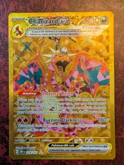 2023 POKEMON SV OBSIDIAN FLAMES OBF EN #228/197 CHARIZARD EX HYPER RARE - Image 1