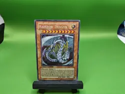 Rainbow Dragon Yugioh! Secret Rare Holo LIMITED Edition CT04-EN005 - Image 1