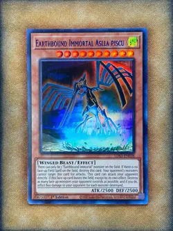 Yugioh Earthbound Immortal Aslla Piscu LDS3-EN038 Ultra Rare 1st Ed BLUE NM - Image 1