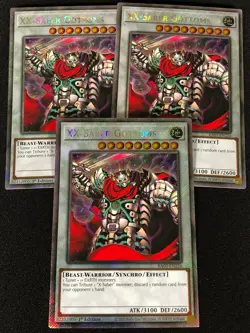 Yugioh X-Saber Gottoms RA03-EN226 1ST PLATINUM Secret x3 (NM) - Image 1