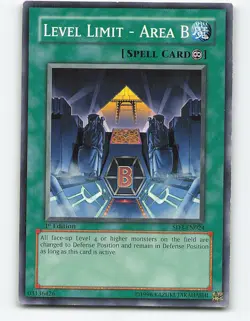 Level Limit #SD3-EN024 1st edition Yugioh Card - Image 1