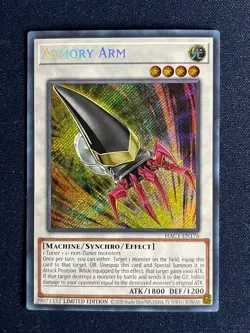 Yugioh! 1x Armory Arm HAC1-EN176 Secret Rare Limited Edition M/NM! - Image 1