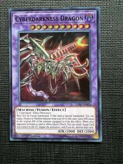 Yu-Gi-Oh! TCG Cyberdarkness Dragon 1st Edition LEDU-EN024 NM - Image 1