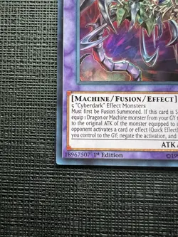 Yu-Gi-Oh! TCG Cyberdarkness Dragon 1st Edition LEDU-EN024 NM - Image 5