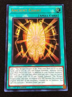 Yugioh Ancient Chant MZMI-EN069 1ST Ultra (NM) - Image 1