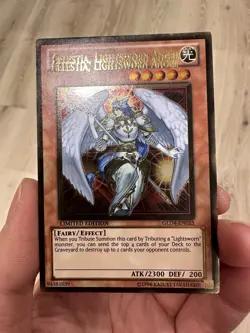 Yugioh Misprint Double Name Error Celestia Lightsworn Angel GLD4 LP Gold Series - Image 1