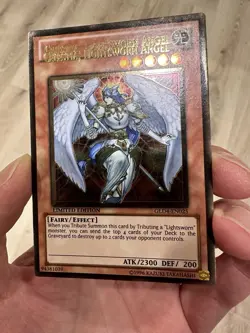 Yugioh Misprint Double Name Error Celestia Lightsworn Angel GLD4 LP Gold Series - Image 3