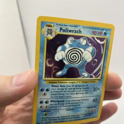 Pokemon TCG Poliwrath Base Set Holo Card 13/102 Unlimited Rare, Lightly Played - Image 2