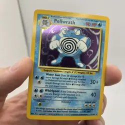 Pokemon TCG Poliwrath Base Set Holo Card 13/102 Unlimited Rare, Lightly Played - Image 3
