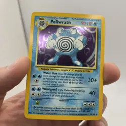 Pokemon TCG Poliwrath Base Set Holo Card 13/102 Unlimited Rare, Lightly Played - Image 4