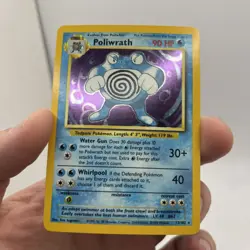 Pokemon TCG Poliwrath Base Set Holo Card 13/102 Unlimited Rare, Lightly Played - Image 5