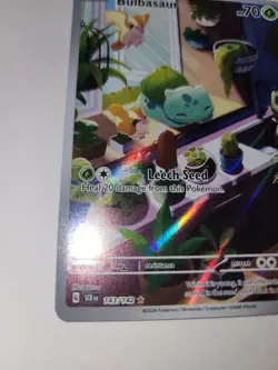 Bulbasaur 143/142 - Stellar Crown Pokemon TCG Illustration Rare 2024 - NM Card - Image 3