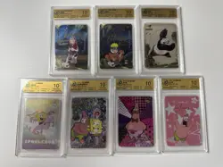 RPA Pristine 10 Cards Kayou Naruto SpongeBob Kung Fu Panda Lot - Image 1