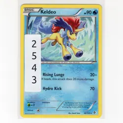 Pokemon TCG Keldeo 48/149 BW Boundaries Crossed Regular Rare Card EN-LP 2012 - Image 3