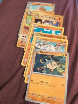 Mankey & Primeape Pokemon Cards - Image 1