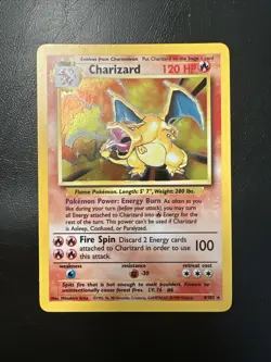 1999 Base Set Charizard 4/102 - Holo Pokemon Card Vintage WOTC NM Clean - Image 1