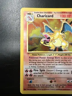 1999 Base Set Charizard 4/102 - Holo Pokemon Card Vintage WOTC NM Clean - Image 5