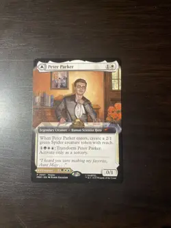 Magic The Gathering Amazing Spider-Man PROMO CARD NM 2025 NYCC MTG Peter Parker - Image 2