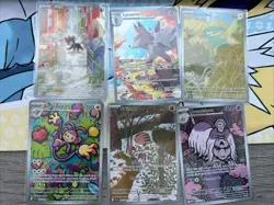 Pokemon Card Lot Of 6 Illustration Rares! Mega/P Flames/ Rivals - Image 1
