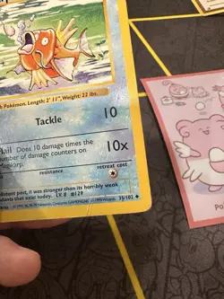 Pokemon Card Magikarp 35/102 Base Set Shadowless 1st Edition English 202🔥HP🔥 - Image 4