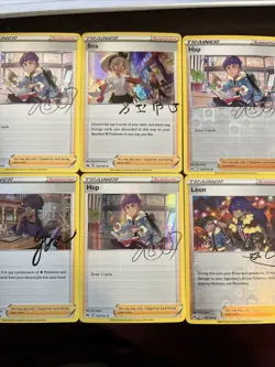 Pokemon TCG Crown Zenith Signed Trainer Complete Set Holo & Rev Holo - 6 Cards - Image 1