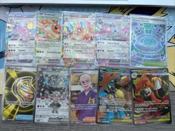 Pokemon Card Lot Of 10 FULL ART, Prismatic! All NM - Image 1