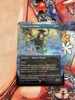 Snapcaster Mage (Borderless) (Chocobo Track Foil) Commander: Final Fantasy Foil - Image 1