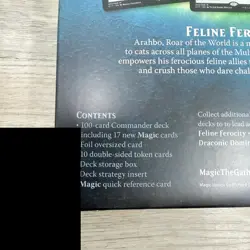 MTG 2017 Feline Ferocity Commander Deck Factory Sealed Magic Gathering English - Image 3