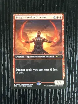 MTG *Dragonspeaker Shaman X1* (NM) WPN Commander Party Promo Magic the Gathering - Image 1