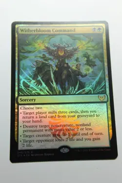 MTG Witherbloom Command x1-Foil -Strixhaven: School of Mages-Lightly Played - Image 1