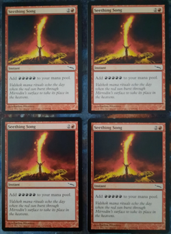 4 x Seething Song / Lied des Brodelns - MIRRODIN - englisch ** Playset ** - Image 1