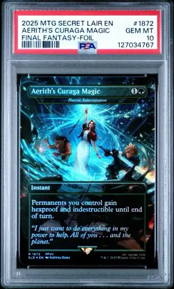 PSA 10 Aerith’s Curaga Magic R 1872 Instant Final Fantasy Mtg Foil - Image 1