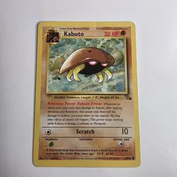 Kabuto Fossil Base Set 50/62 Common Pokemon Card - Image 1