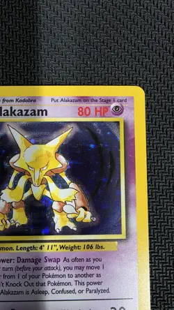 Pokemon TCG Alakazam Base Set 1/102 Holo 1999-2000 Wizards Base Set - Image 3