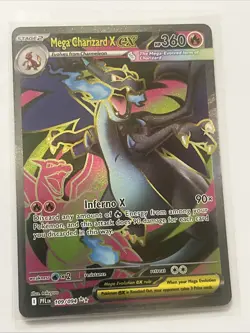 Mega Charizard X ex 109/94 NM + Ultra Rare - Phantasmal Flames Pokemon TCG Card - Image 1