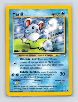 Pokemon TCG Marill 066/111 Neo Genesis Unlimited LP - Image 1
