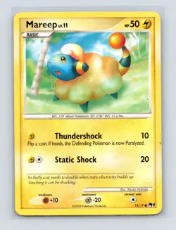 Pokemon TCG Mareep 014/017 POP Series 7 Normal DMG - Image 1