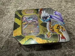 Pokemon PARADOX DESTINIES RAGING BOLT EX TIN IN PLASTIC SEALED - Image 1